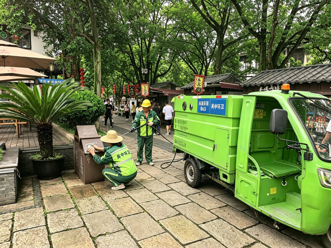 央视聚焦木渎古镇|鸿灌环境匠心保洁护航千年江南古韵(图9)